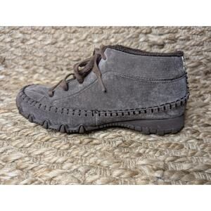 Skechers Bikers Chukka Comfort Ankle Boots Chocolate Brown Lace-Up Size 5